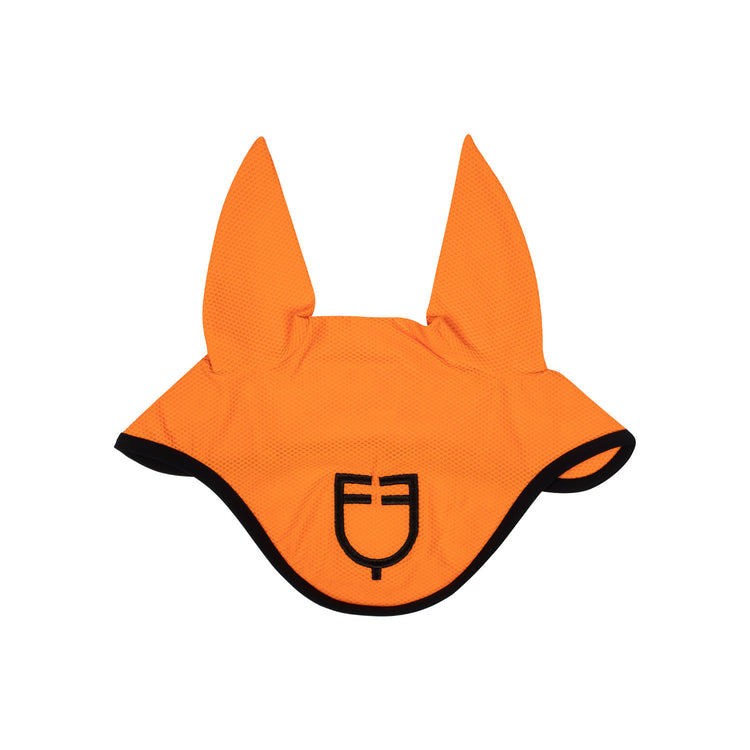 Orange Ear Bonnet