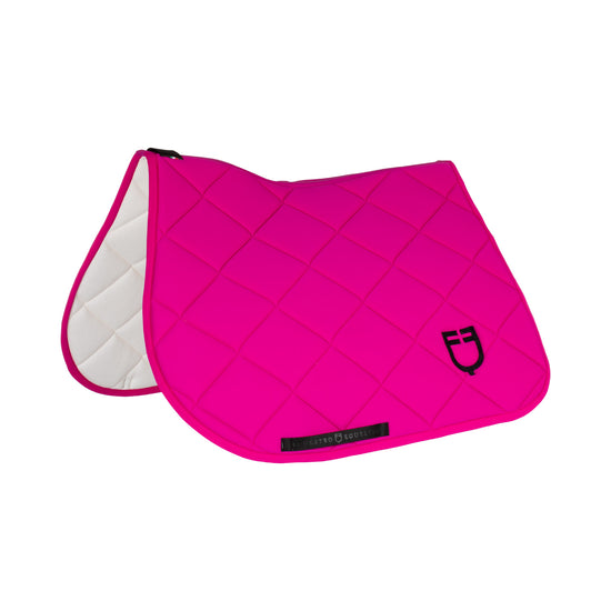 bright pink saddle pad