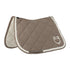 Diamond quilted saddle pad for horses walnut