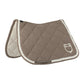 Diamond quilted saddle pad for horses walnut