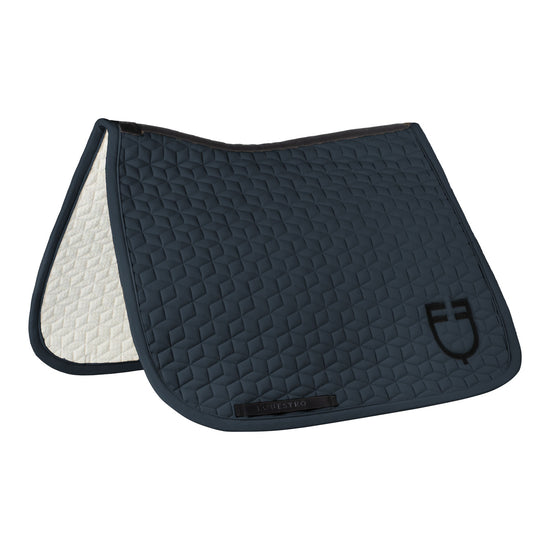 anatomical dressage pad with superior cushioning and airflow navy