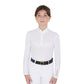 Quick-dry technical polo for young riders white