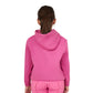 girls pink riding hoodie with horse love print rose