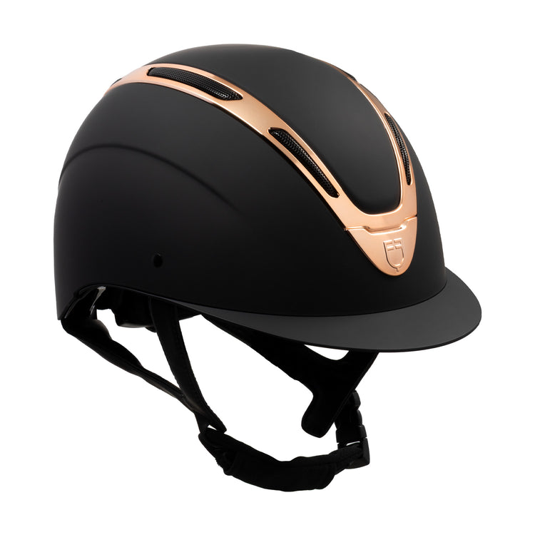 rosegold riding helmet