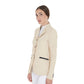 Beige perforated show jacket for women