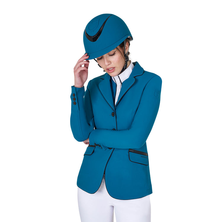 Equestro Show Jacket Blue Coral