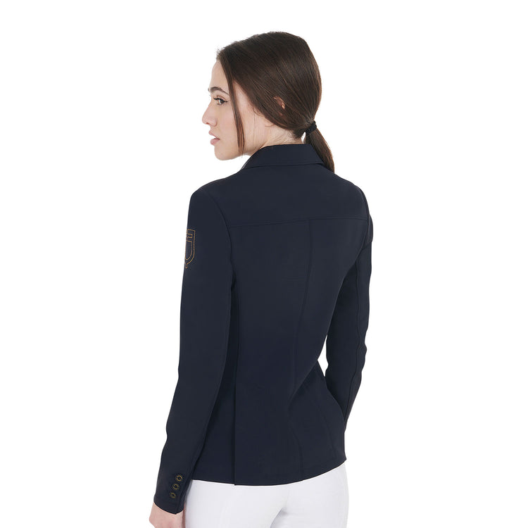Equestro navy show jacket for women