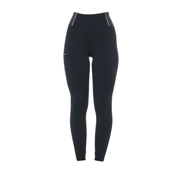 High waist riding tights with sparkly details