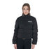 Equestro cropped down riding jacket in black with stretch technical fabric