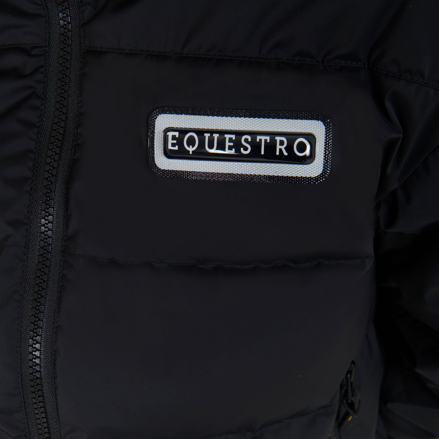 Equestro insulated riding jacket for women with elastic cuffs and side pockets