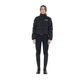 Women’s cropped down riding jacket with stretch fabric and modern fit black