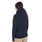 Equestro women’s water-repellent riding jacket with hoodie blue