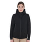 Breathable down jacket for cold weather horse riding black