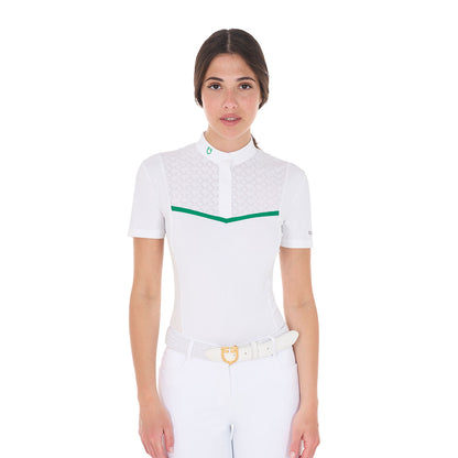 Equestro show shirt with green