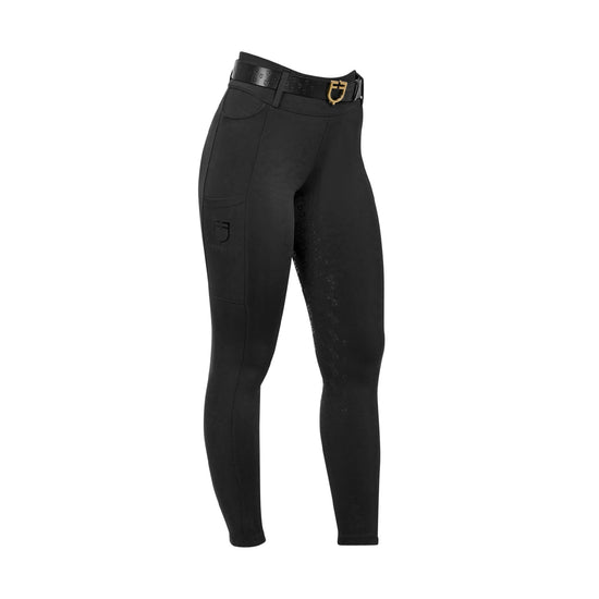 Equestro women’s equestrian legging breathable black