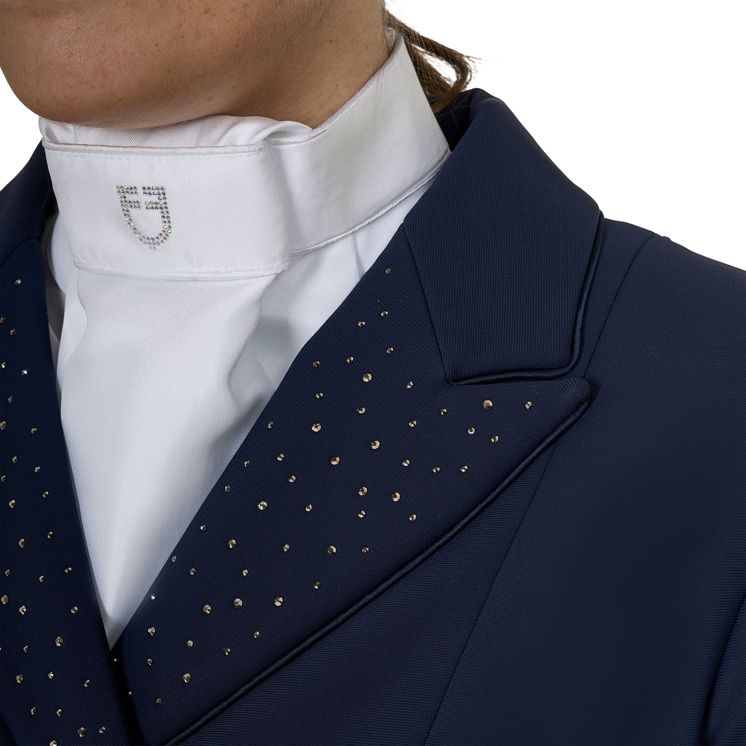 breathable technical show tailcoat for female dressage riders