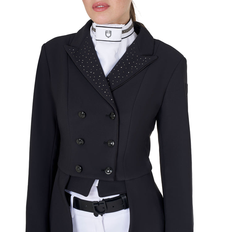 Equestro breathable women’s show tailcoat with removable weighted tails