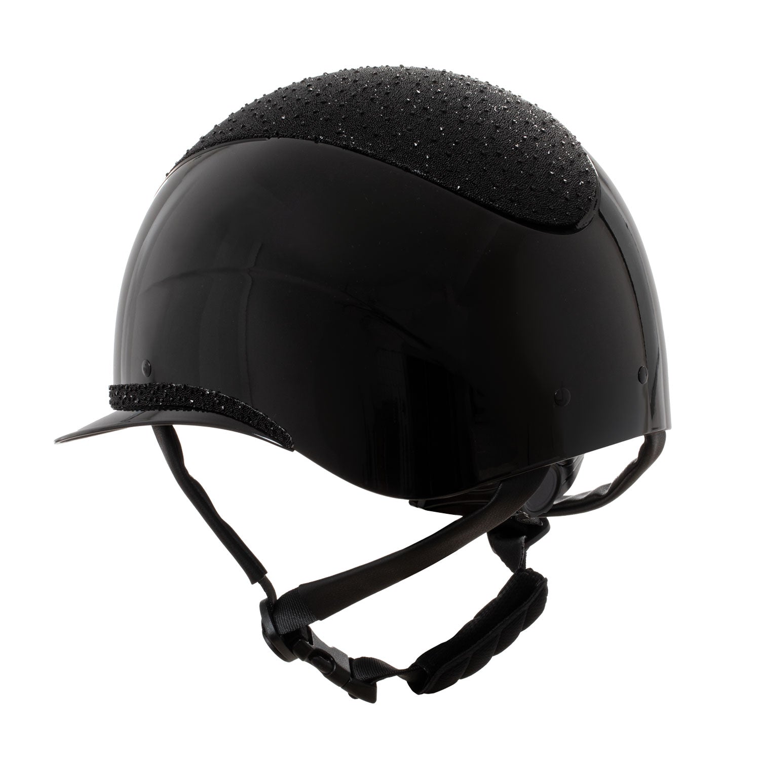 Luxury black dressage helmet