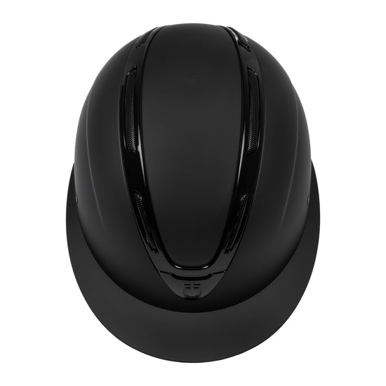 matte riding helmet with shiny detail