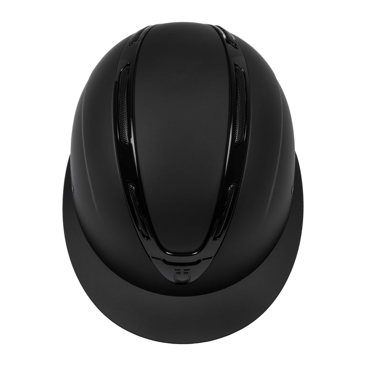 matte riding helmet with shiny detail