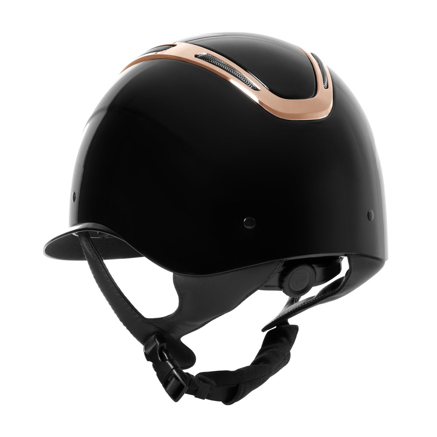 rose gold detail riding helmet
