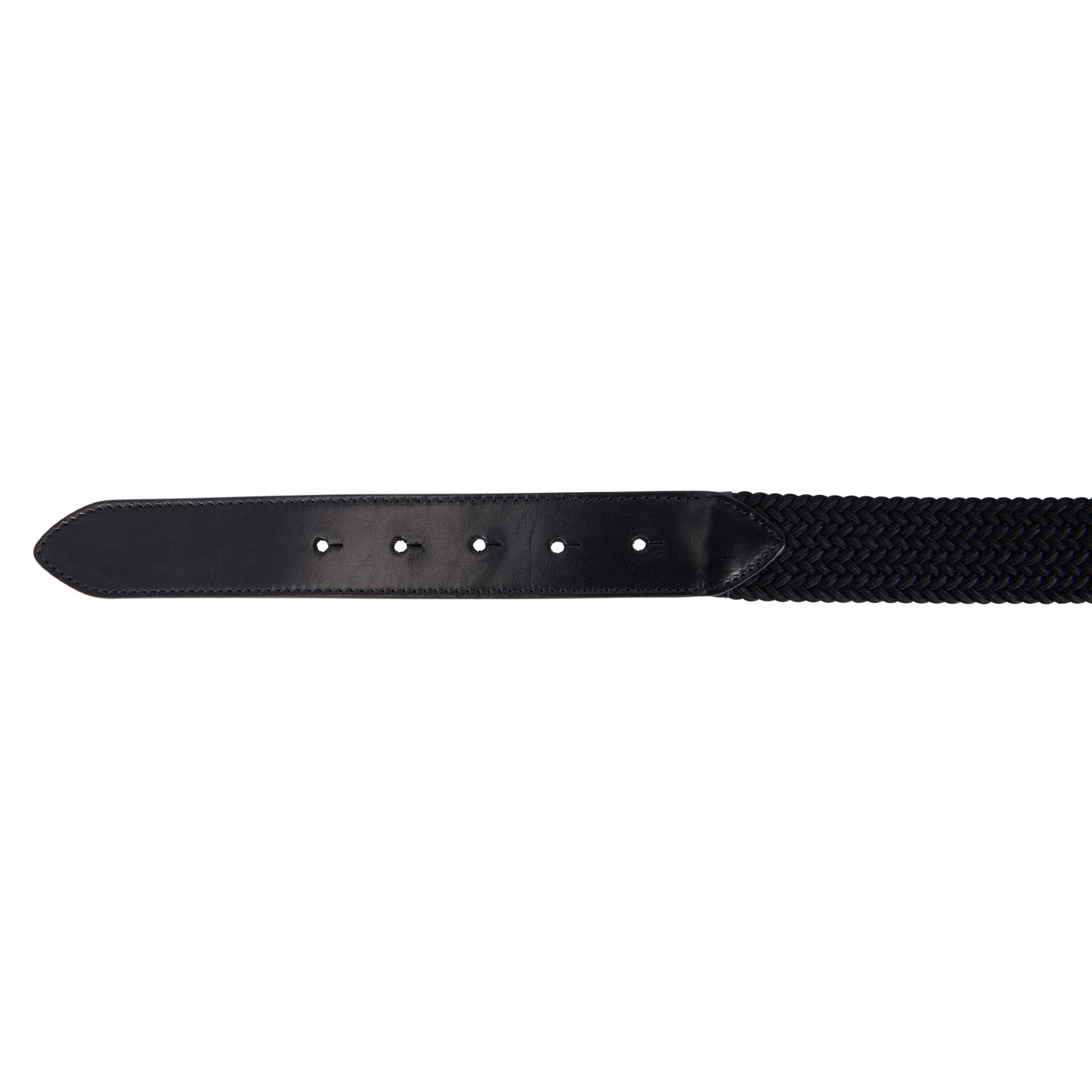 elastic leather belt with logo buckle for riders
