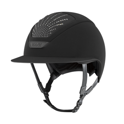 Kask Hunter helmet with Origin Swarovski Crystals Black
