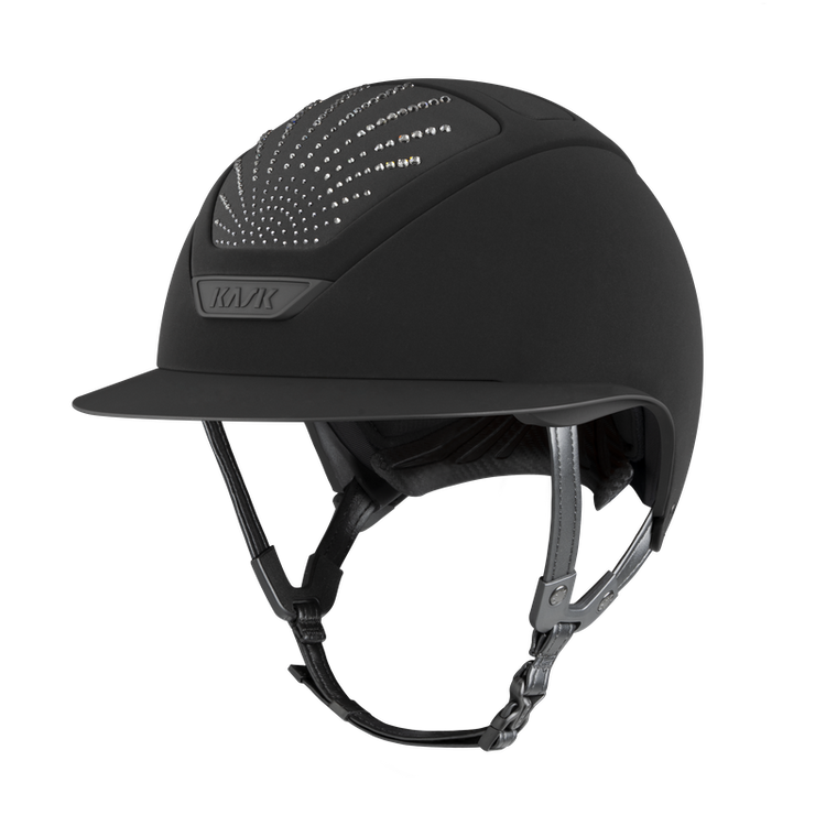 Kask Hunter helmet with Origin Swarovski Crystals Black