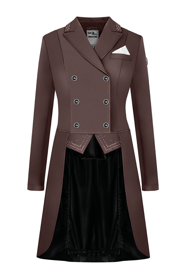 Brown dressage tail coat