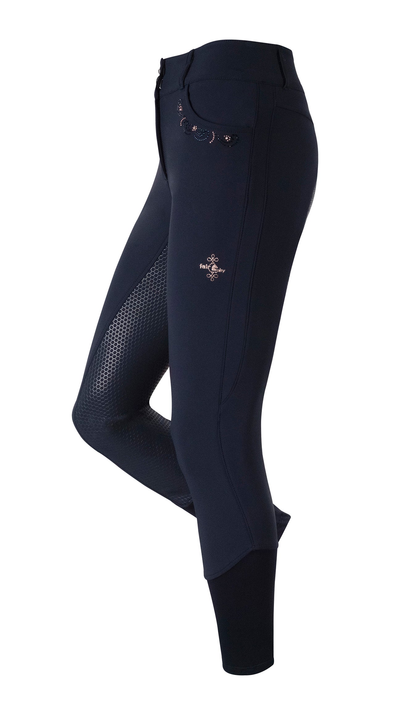Fair Play Daisy Rose Gold Breeches Navy