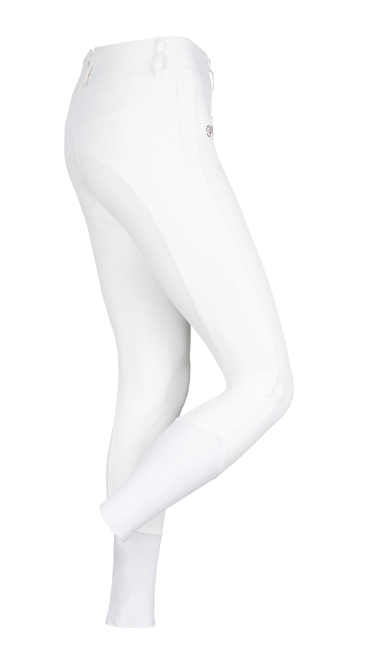 White full grip breeches with high waist