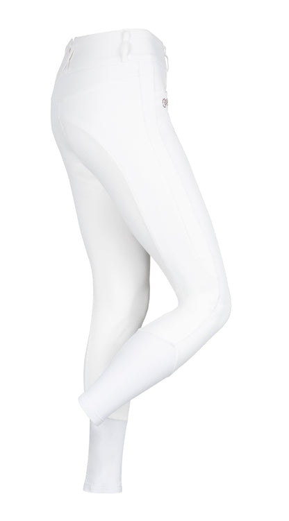 White full grip breeches with high waist