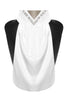 White Dressage stock with beige