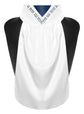 Dressage stock with navy and crystals