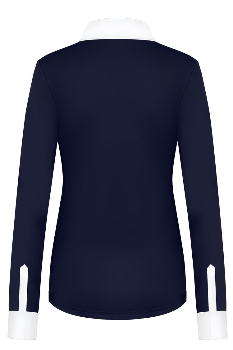 Navy Womens Long Sleeve Competition Shirt