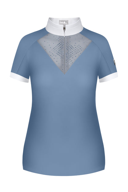 Light Blue Dressage Shirt short sleeves