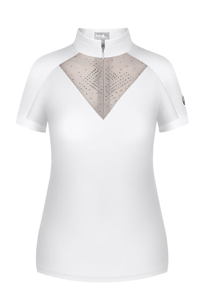 White short sleeve dressage show shirt Fair play 