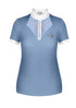 Blue Ladies Dressage Show Shirt short sleeve