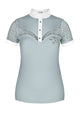 Light blue ladies show shirt short sleeves
