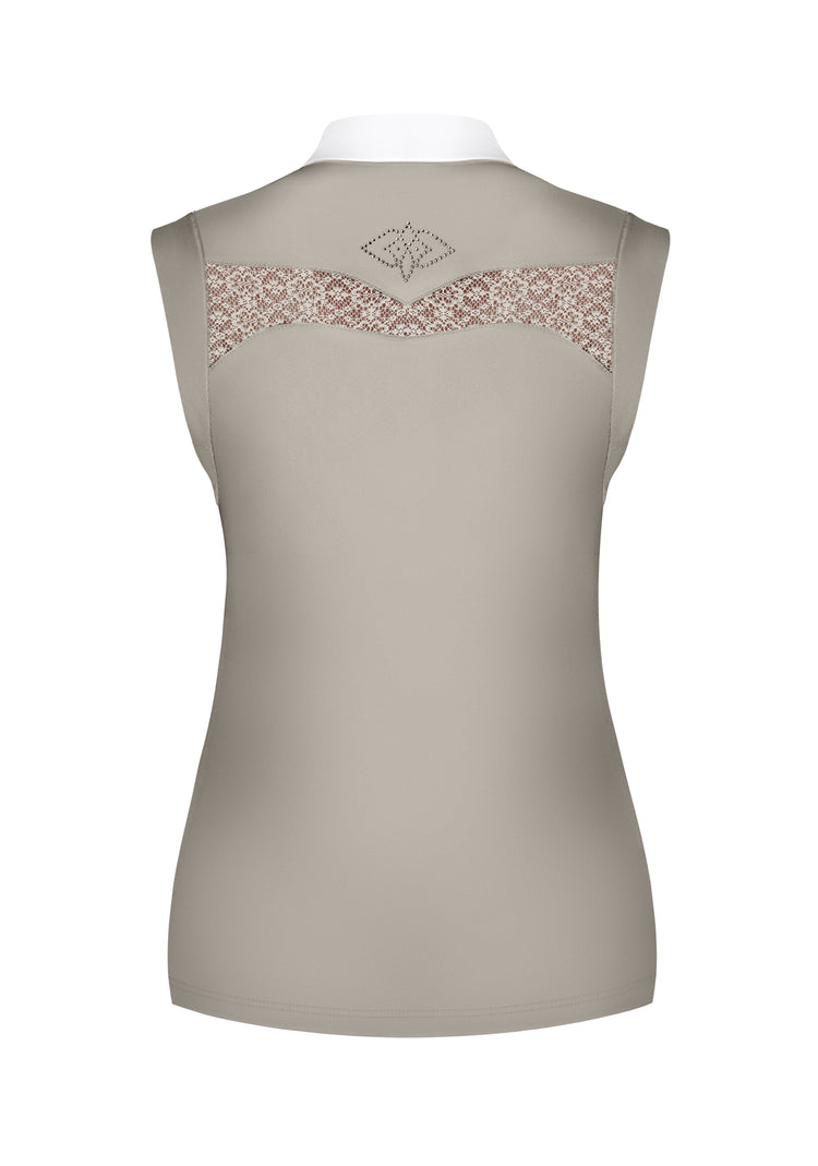 Beige sleeveless women&
