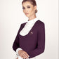 Fair play long sleeve show shirt in royal berry