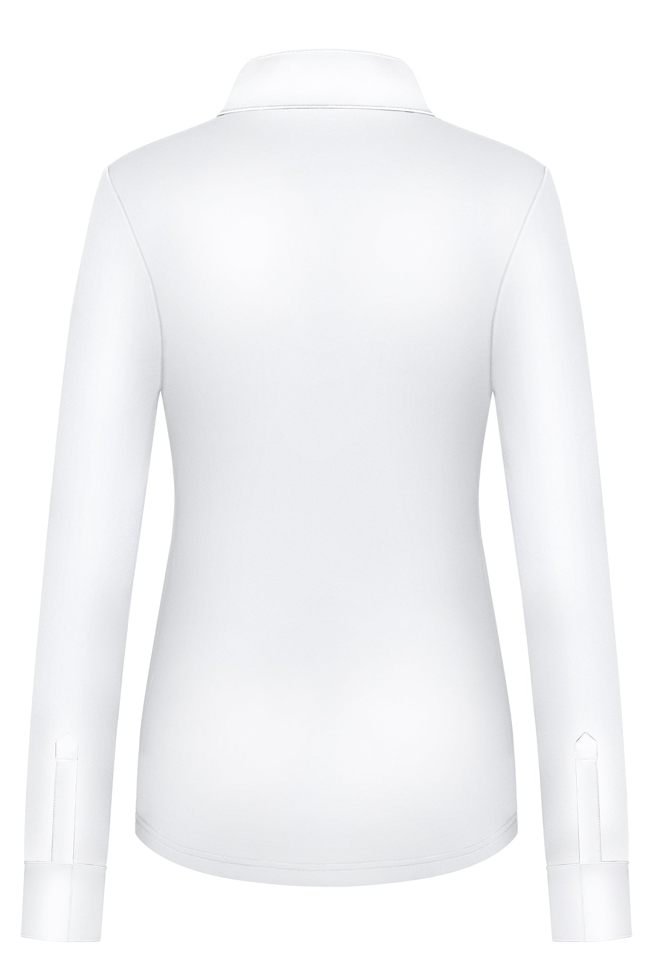 White long sleeve competition shirt for women