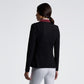 Ladies riding jacket with bordeaux collar