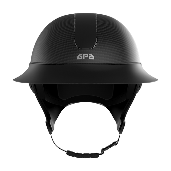 Global First Lady Carbon Matt TLS Riding Helmet