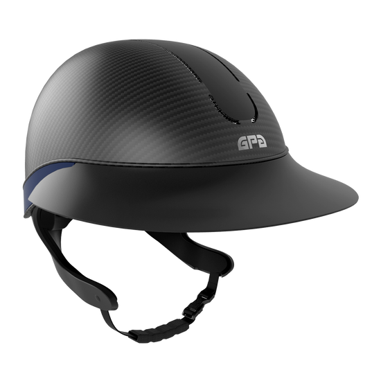 Global First Lady Carbon Matt TLS Riding Helmet
