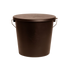 Grooming Deluxe
Bucket with Lid Brown