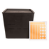 Horse feeding box with snap lid