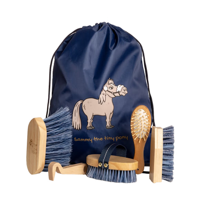 Pony grooming set with drawstring bag