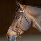Anatomical bitless bridle brown