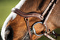 Anatomical noseband bridle in brown